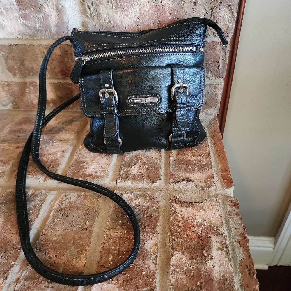 Etienne Aigner Black Leather Crossbody Bag
